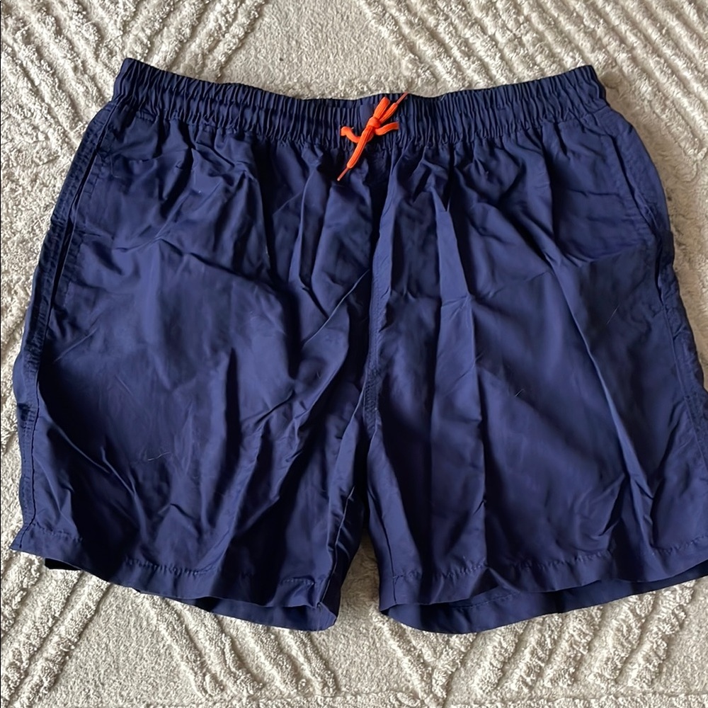 Men's Navy Swim Shorts- size large- new without tags